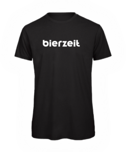 T-Shirt "bierzeit" - schwarz